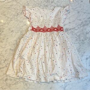 Oso & Me White and Red Kids Dress